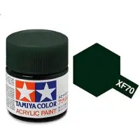Tamiya Hobbyverf Acrylverf - XF-70 Dark Green - Matt - Acryl - 23ml Verf potje - 23 ml