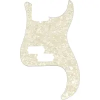 Fender 13-hole Modern Precision Bass Pickguard Aged White Pearl slagplaat voor Fender Precision bas