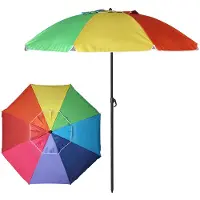 Bigbuy 22/25 Mm Orientable Oxford Aluminium Parasol 180 Cm Veelkleurig