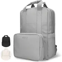 Onyx Rugzak 20L met Laptopvak - Afneembare Organizer etui - Dames en Heren - Laptoptas - Schooltas - Rugtas - Grijs