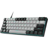 MageGee Star61 Mini - Gaming Toetsenbord - Mechanisch - RGB Toetsenbord - 60% Lay Out - Zwart & Grijs