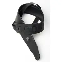 Fame Gitarrengurt 653 black Leather - Basgitaarband