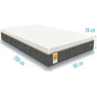 Droommatras Matras ESLA Vitaal Gelfoam Pocketvering 90x200 dikte 26 cm