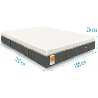 Droommatras Matras ESLA Vitaal Gelfoam Pocketvering 160x190 dikte 26 cm