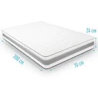Droommatras Koudschuimmatras INTENSOR 70x200 dikte 24 cm