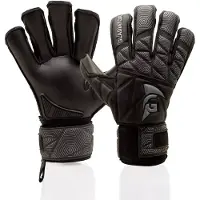 Gladiator Sports Robusto Keepershandschoenen Kids Zwart Donkergrijs