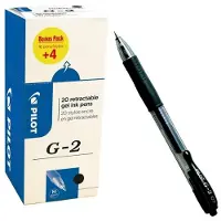 Pilot gelroller G-2 medium | zwart | value pack met 16 + 4 stuks
