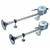 Marco Dual Trumpet Horn 12v Zilver
