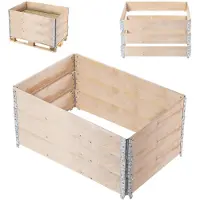 Kadax Verhoogde Kweekkast Hout 120x80cm - Set van 3 stuks