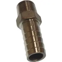 Goldenship RVS Slang Adapter Male (schroefdraad 3'', slang: 78mm) per stuk (GS30236)