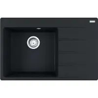 Franke Centro - Fragraniet spoelbak CNG 611-78 TL/2, 78x50 cm, mat zwart 114.0637.513