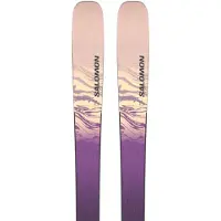 Salomon - Stance W 94 Black/Purple 2024 voor Dames van Hout - Maat 154 cm - Zwart