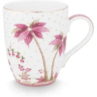 Pip studio Jolie stippen goud grote mok roze
