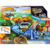 Mattel Raceverse Jurassic World Crash & Splash Racing Circuit Oranje Kinderen