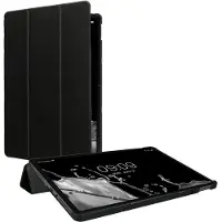 Kwmobile Hoesje geschikt voor Xiaomi Redmi Pad Pro - Kunstlederen tablet cover met standaard - In zwart