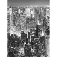 A.S. Création Fotobehang Midtown New York DD119101 Designwalls Zwart Antraciet Vlies 192 X 260 cm (4 delen) 3D Fotobehang op maat
