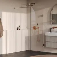 Brauer Void profielloze inloopdouche 90cm koper geborsteld PVD
