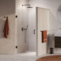Brauer Void profielloze nisdeur 90cm gunmetal geborsteld PVD