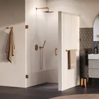 Brauer Void profielloze nisdeur 90cm koper geborsteld PVD