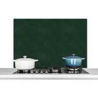 KitchenYeah Spatscherm keuken 100x65 cm - Kookplaat achterwand Inductie beschermer - Leer - Groen - Dierenhuid - Muurbeschermer - Spatwand fornuis - Hoogwaardig aluminium