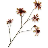 Silk-ka Kunstbloem-Zijden Bloem Rudbeckia Tak Geel-Bruin 91 cm
