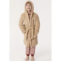 Woody - Unisex kamerjas kinderen in beige - 4 jaar