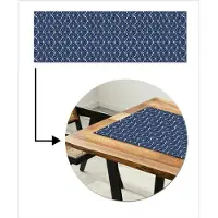 MuchoWow Tafelloper 150x50 cm - Tafelmat vinyl Vormen - Patronen - Japans - Tafeldecoratie - Tafelversiering - Keuken decoratie - Tafel versiering