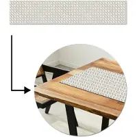 MuchoWow Tafelloper 200x40 cm - Tafelmat vinyl Stenen - Abstract - Patronen - Industrieel - Tafeldecoratie - Tafelversiering - Keuken decoratie - Tafel versiering