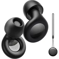 Ntech Slaapoordoppen - Oordoppen voor slaap en gehoorbescherming Zwart - oordopjes voor slaap, diepe concentratie - Sleep Plugs - Slaapdoppen