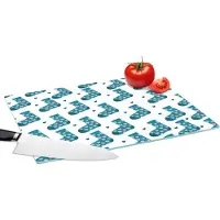 KitchenYeah Glazen Snijplank - 39x28 - Sokken - Patronen - Hartjes - Snijplanken Glas