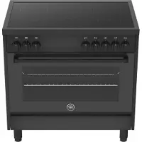 Bertazzoni La Germania Bertazzoni MPL95I1ETBK - inductie fornuis 90cm - zwart - 5 jaar garantie - 5 zones