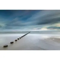 A.S. Création Fotobehang Poland Coast DD118956 Designwalls Grijs Vlies 384 X 260 cm (8 delen) 3D Fotobehang op maat