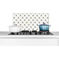 KitchenYeah Spatscherm - Design - Patronen - Hart - Stippen - Spatwand - 70x30 cm - Achterwand keuken