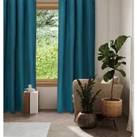 Home Style Thermisch Gordijn – Lichtdoorlatend – Met Haakjes – 140x250 cm – Petrol