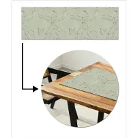 MuchoWow Tafelloper 150x50 cm - Tafelmat vinyl Steen - Industrieel - Patronen - Tafeldecoratie - Tafelversiering - Keuken decoratie - Tafel versiering