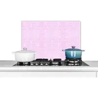 KitchenYeah Muurbeschermer - Leer - Dierenvel - Roze - Structuur - Keuken - 60x40 cm - Spatscherm - Achterwand keuken