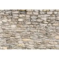 A.S. Création Fotobehang Stone Wall II DD119049 Designwalls Wit Vlies 384 X 260 cm (8 delen) 3D Fotobehang op maat