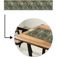 MuchoWow Tafelloper 200x40 cm - Tafelmat vinyl Luxe - Marmer print - Patronen - Verf - Tafeldecoratie - Tafelversiering - Keuken decoratie - Tafel versiering