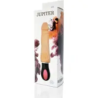Bossoftoys - Jupiter - Ultra realistische roterende vibrator - 12 Functies - Oplaadbaar - Cyber leather - Extra speciaal flexibel materiaal - beige - 27 cm - 44-0012