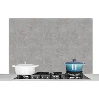 KitchenYeah Spatscherm keuken 120x80 cm - Kookplaat achterwand Beton - Oud - Patroon - Muurbeschermer - Spatwand fornuis - Hoogwaardig aluminium