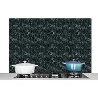 KitchenYeah Spatscherm keuken 120x80 cm - Kookplaat achterwand Structuur - Graniet print - Patroon - Muurbeschermer - Spatwand fornuis - Hoogwaardig aluminium
