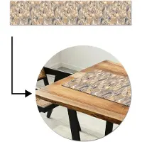 MuchoWow Tafelloper 200x40 cm - Tafelmat vinyl Marmer - Grijs - Patronen - Tafeldecoratie - Tafelversiering - Keuken decoratie - Tafel versiering