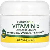 Natures Plus Vitamine E Crème - 30.000 iu, 2.2 oz - Helpt bij Droge Huid, Verzacht Kleine Huidirritaties - Met MSM