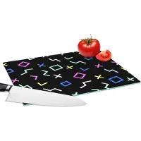 KitchenYeah Glazen Snijplank - 28x20 - Game Console - Vector - Abstract - Snijplanken Glas