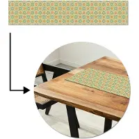 MuchoWow Tafelloper 150x30 cm - Tafelmat vinyl Boho - Patronen - Mandala - Bloemen - Tafeldecoratie - Tafelversiering - Keuken decoratie - Tafel versiering
