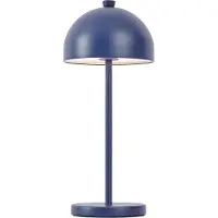 QAZQA Tafellamp blauw incl. LED IP54 oplaadbaar met laadstation - Squirrel