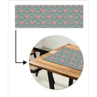 MuchoWow Tafelloper 150x50 cm - Tafelmat vinyl Patronen - Tribal - Retro - Tafeldecoratie - Tafelversiering - Keuken decoratie - Tafel versiering