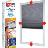 TESA Insect Stop 55804-00000-00 Aluminium insectenhor plissé (b x h) 1.14 m x 1.60 m Antraciet 1 stuk(s)