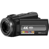 INF Videocamera 4K HD/48MP/16x Zoom/32GB kaart/microfoon Zwart