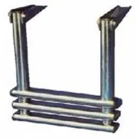 Goldenship Telescopic Drop Ladder 2 Steps Zilver